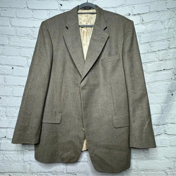 Oscar De La Renta Men’s Wool Blazer Suit Jacket size 46L - Picture 1 of 7